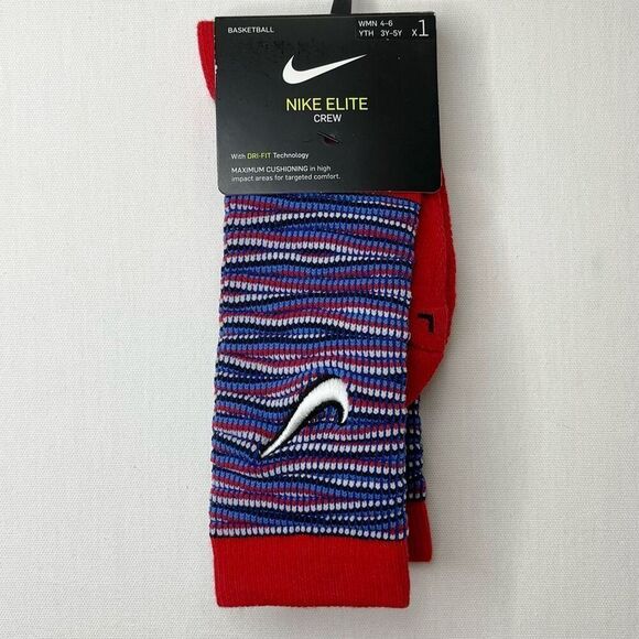 NWT Nike Elite Crew Basketball Socks - Small (3Y-5Y) (WMN 4-6) - Picture 2 of 7